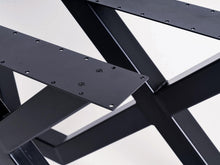 Load image into Gallery viewer, MaximaVida metal picnic table frame New York black coated – box per 2 pieces
