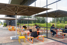Load image into Gallery viewer, MaximaVida metal picnic table Max orange - 150 cm
