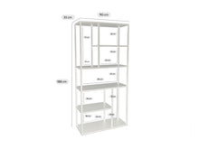 Load image into Gallery viewer, MaximaVida metal wall cabinet Finn 90 x 35 x 188 cm black
