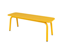 Afbeelding in Gallery-weergave laden, MaximaVida metalen tuinset Max 150 cm okergeel - 4-delig bank zonder rugleuning
