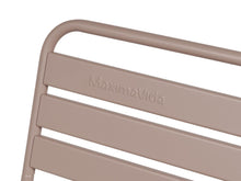 Load image into Gallery viewer, MaximaVida metal garden bench Max 120 cm taupe
