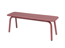 Afbeelding in Gallery-weergave laden, MaximaVida metalen tuinbank Max 120 cm terracotta- zonder rugleuning
