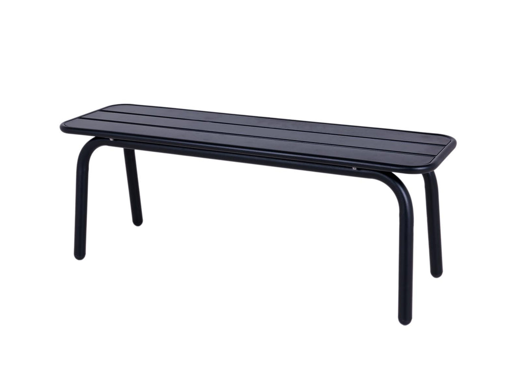MaximaVida metal garden bench Max 120 cm black - without backrest