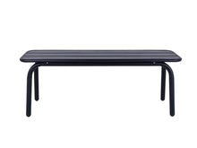 Load image into Gallery viewer, MaximaVida metal garden bench Max 120 cm black - without backrest

