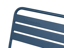 Lade das Bild in den Galerie-Viewer, MaximaVida Metall-Gartenbank Max 120 cm Petrolblau
