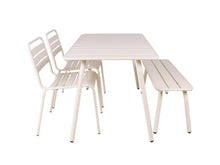 Load image into Gallery viewer, MaximaVida metal garden set Max 150 cm ivory - 4-piece

