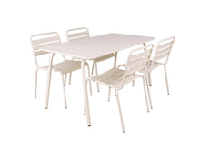 Load image into Gallery viewer, MaximaVida metal garden set Max ivory 150 cm
