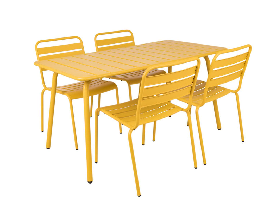 MaximaVida metal garden set Max yellow ochre 150 cm