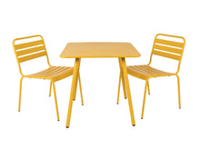 Load image into Gallery viewer, MaximaVida metal garden set Max yellow ochre 80 cm
