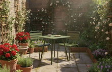 Load image into Gallery viewer, MaximaVida metal garden set Max olive green 80 cm
