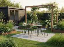 Load image into Gallery viewer, MaximaVida metal garden set Max olive green 150 cm

