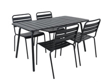 Load image into Gallery viewer, MaximaVida metal garden set Max black 150 cm
