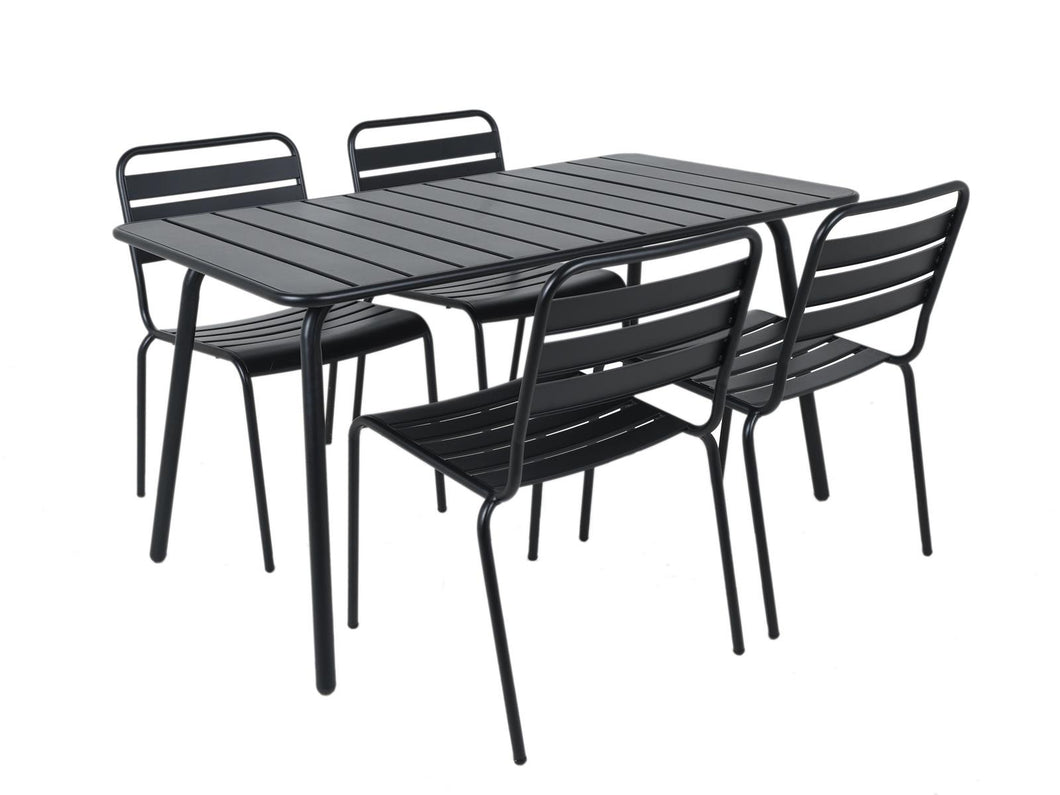 MaximaVida metal garden set Max black 150 cm