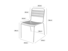 Load image into Gallery viewer, MaximaVida steel garden chair Max XXL mouse grey - 2 pieces
