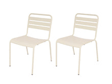Load image into Gallery viewer, MaximaVida metal garden chair Max XXL ivory – 2 pieces
