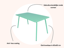 Load image into Gallery viewer, MaximaVida metal garden table Max 150 cm x 80 cm cactus
