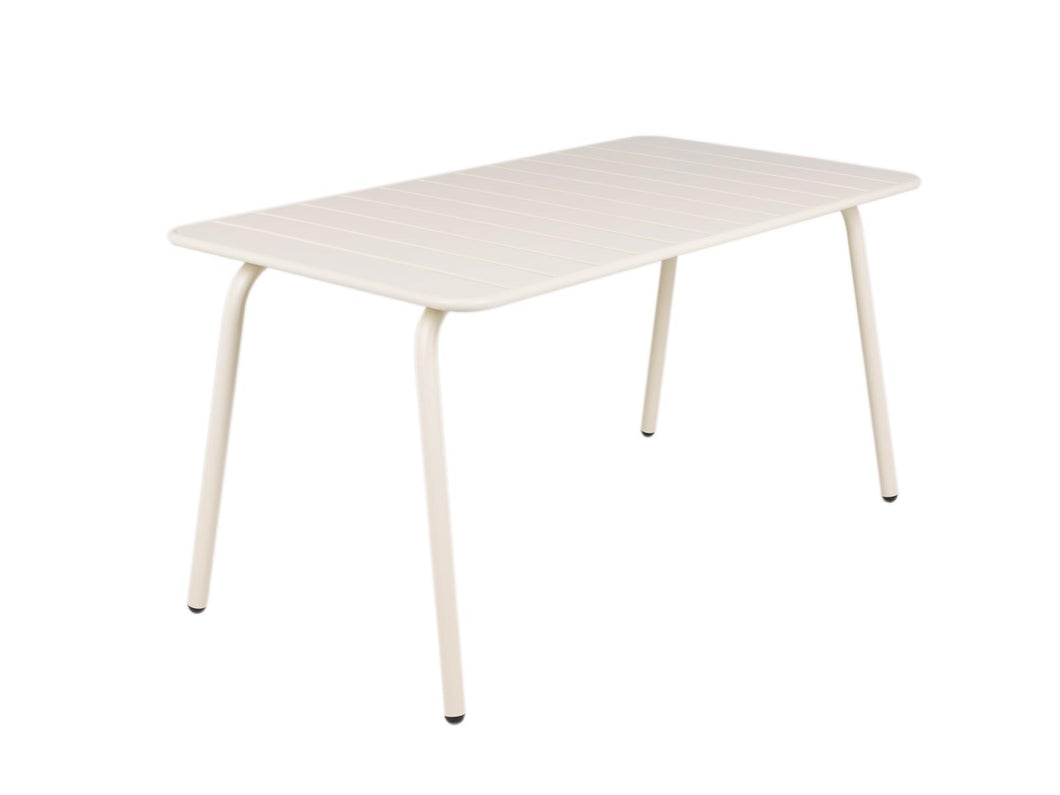 MaximaVida metal garden table Max 150 cm x 80 cm ivory
