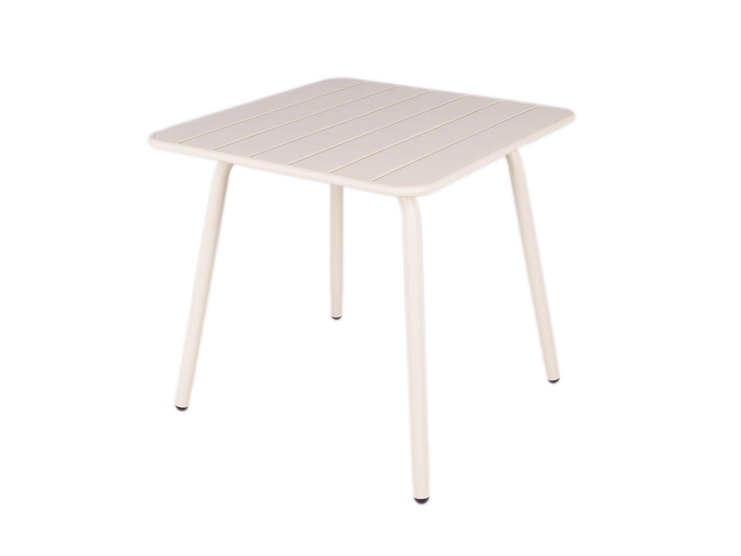 MaximaVida metal square garden table Max 80 x 80 cm ivory