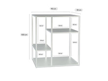 Load image into Gallery viewer, MaximaVida metal wall cabinet Finn 90 x 35 x 100 cm ivory

