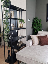 Load image into Gallery viewer, MaximaVida metal wall cabinet Finn 90 x 35 x 188 cm black
