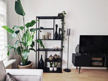 Load image into Gallery viewer, MaximaVida metal wall cabinet Finn 90 x 35 x 188 cm black
