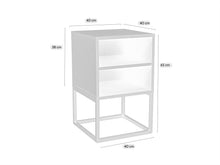 Load image into Gallery viewer, MaximaVida bedside table Chicago 40 x 40 x 65 cm  - 2 pieces
