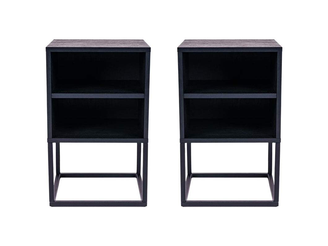 MaximaVida bedside table Chicago 40 x 40 x 65 cm  - 2 pieces