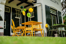 Load image into Gallery viewer, MaximaVida metal garden set Max yellow ochre 80 cm
