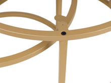 Load image into Gallery viewer, MaximaVida frame for round coffee table set champagne gold - make your own coffee table set
