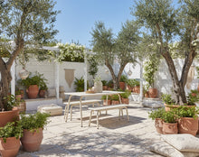 Load image into Gallery viewer, MaximaVida metal picnic set Max 150 cm ivory 3-pieces
