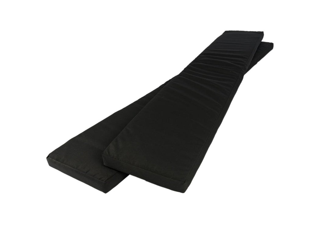 MaximaVida picnic table set of cushions Havana black 120 x 27,5 x 5 cm - water repellent - 2 pieces