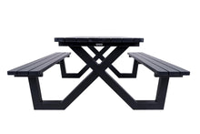Load image into Gallery viewer, MaximaVida metal picnic table frame New York black coated – box per 2 pieces
