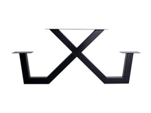 Load image into Gallery viewer, MaximaVida metal picnic table frame New York black coated – box per 2 pieces
