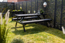 Load image into Gallery viewer, MaximaVida set of 2 cushions for picnic table and folding picnic table Antro 120 x 27,5 x 5 cm - wat
