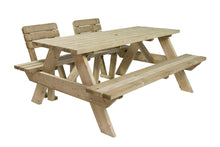 Load image into Gallery viewer, MaximaVida set of backrests 50 cm for straight picnic tables Vilnius and Tallinn

