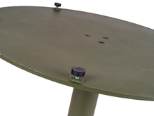 Load image into Gallery viewer, MaximaVida round metal table leg Portland olive green - extra heavy model 34 kilo

