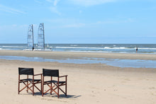Afbeelding in Gallery-weergave laden, MaximaVida regisseursstoel XXL Cannes zwart 2 stuks- uit exclusief mahoniehout
