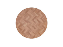 Afbeelding in Gallery-weergave laden, MaximaVida rond tafelblad Copenhagen 58 cm - HPL fishbone look
