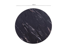Load image into Gallery viewer, MaximaVida round table top Firenze 45 cm - black HPL marble look
