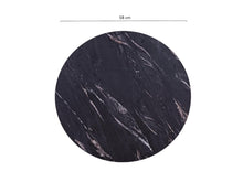 Load image into Gallery viewer, MaximaVida round table top Firenze 58 cm - black HPL marble look
