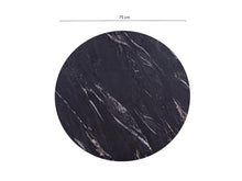 Load image into Gallery viewer, OUTLET - MaximaVida rond tafelblad Firenze 75 cm - zwart HPL marmer look
