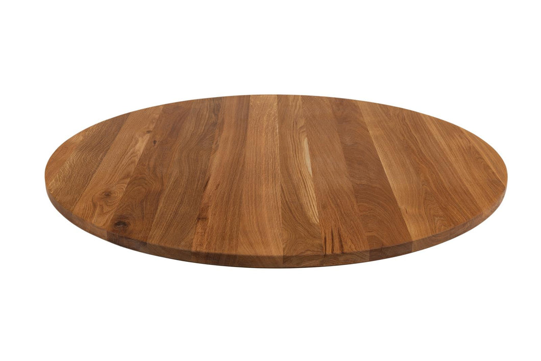 OUTLET -  MaximaVida rond tafelblad Kiev ø 60 cm - 28 mm rustiek FSC eikenhout