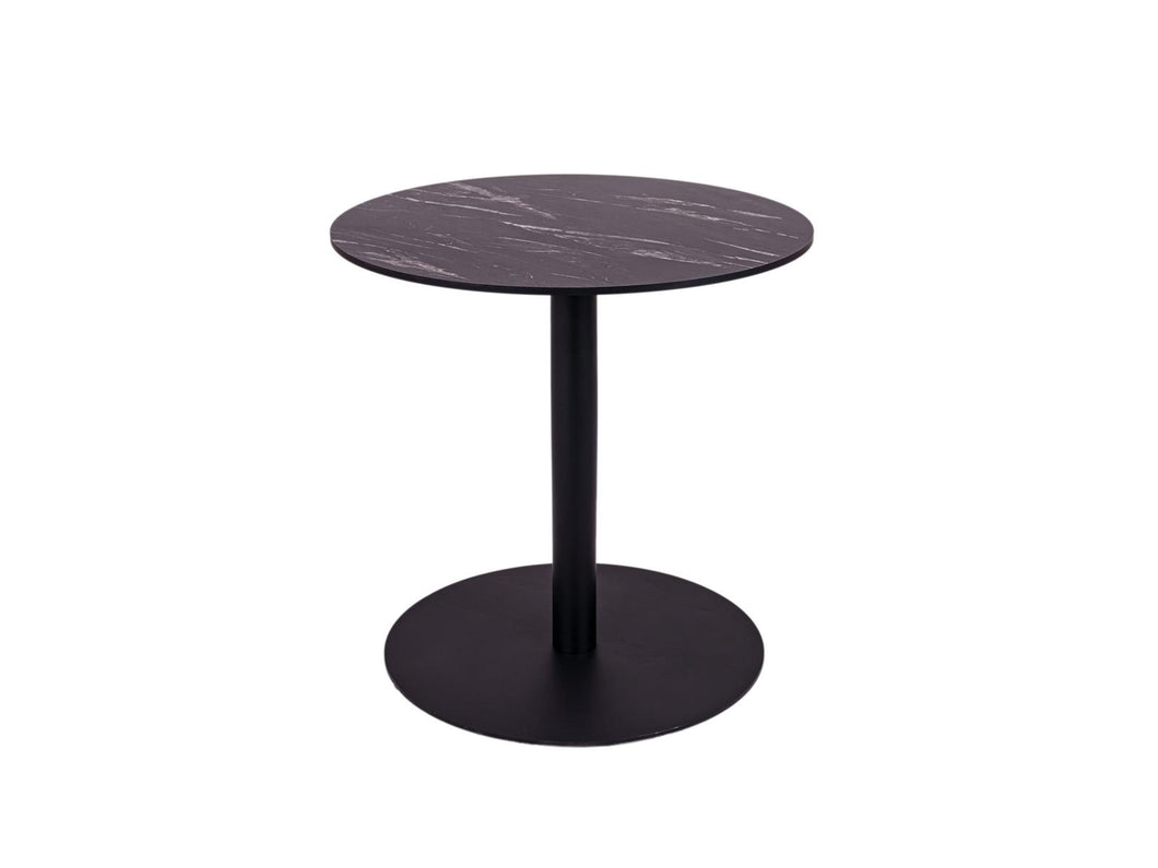 MaximaVida round HPL marble dining table Firenze 75 cm  - heavy 40 kg design
