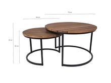 Load image into Gallery viewer, MaximaVida round outdoor coffee table set Vancouver XL 75 cm – especially for outdoor use
