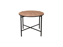 Load image into Gallery viewer, MaximaVida cross-frame coffee table Copenhagen 49 cm - herringbone look
