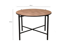 Afbeelding in Gallery-weergave laden, MaximaVida rond tafelblad Copenhagen 45 cm -  HPL fishbone look
