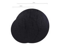Load image into Gallery viewer, MaximaVida round set of table tops Chicago 58 cm and 75 cm black – A grade pinewood
