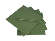 Load image into Gallery viewer, MaximaVida metal shelf set Finn olive green – 4 shelves with rod

