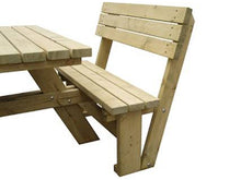 Load image into Gallery viewer, MaximaVida set of backrests 110 cm for square, round Tallinn picnic tables
