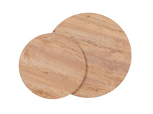 Load image into Gallery viewer, MaximaVida set round table tops Kiev oak veneer - 58 cm and 45 cm
